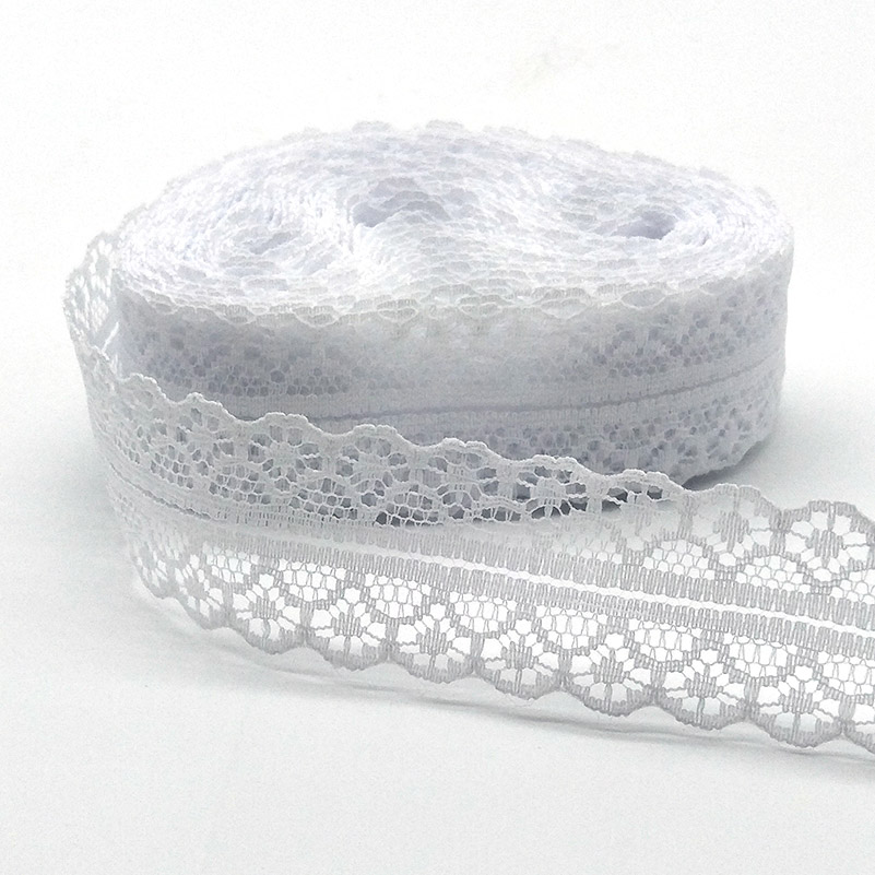 Lace Ribbon Trim - New 10 Yards White Lace Ribbon