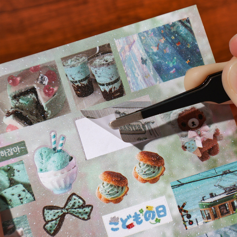 Embellishments For Scrapbooking - Cute Japanese Grocery Store Themed Sticker
