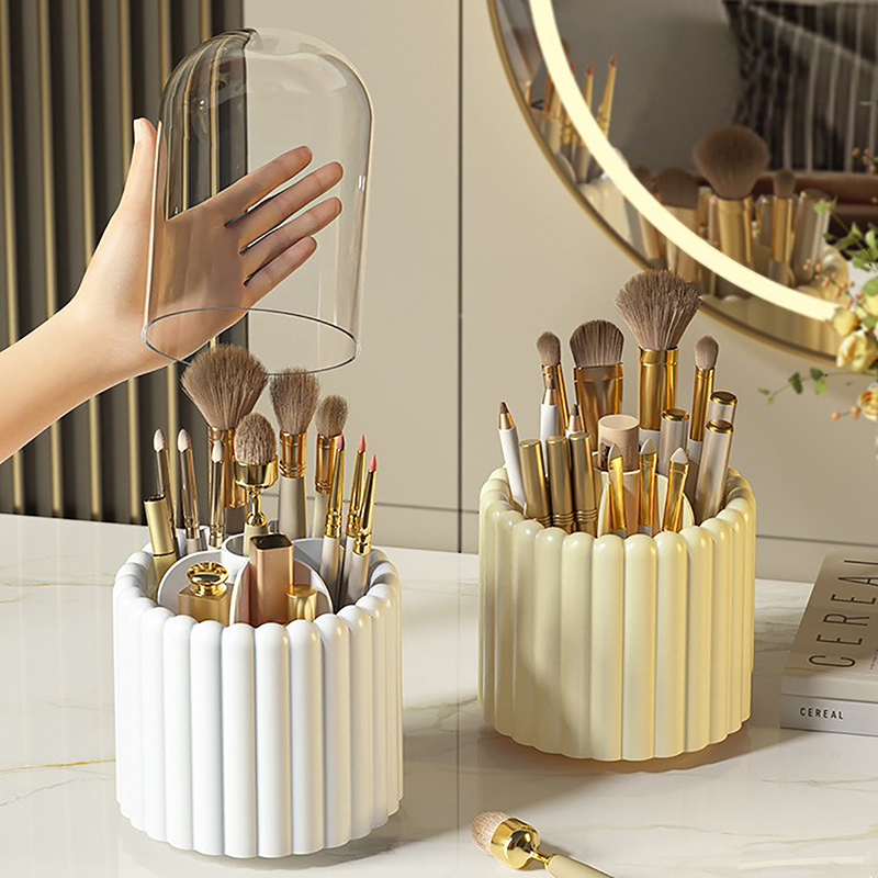 Craft Embellishment Storage - 360° Rotating Makeup Brushes Holder With
