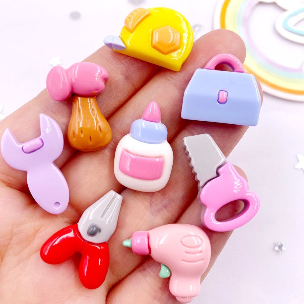 Embellishment Glue Craft - Resin Colorful Pliers Hammers Wrenches Ruler