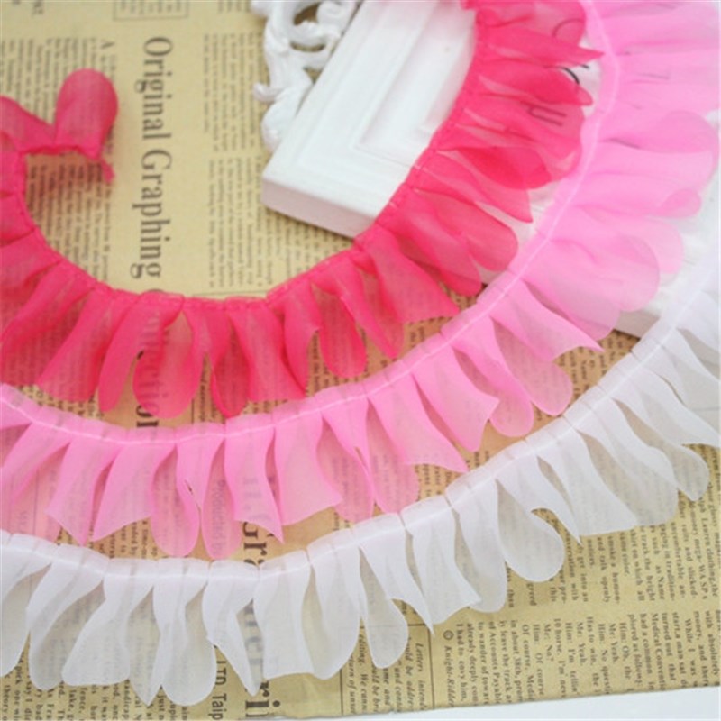 Lace Ribbon Trim - 40 Yards 4.5 cm Chiffon Vintage