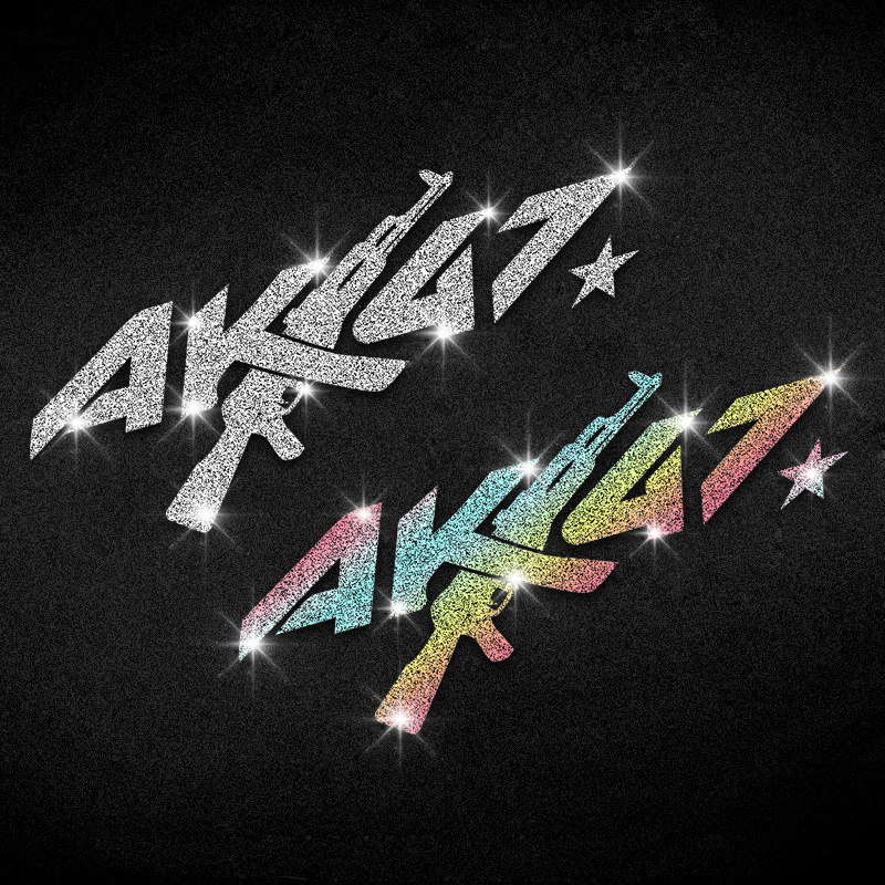 Imitation Diamond Glitter AK47 - огляд і ціна Glitter Vinyl Roll
