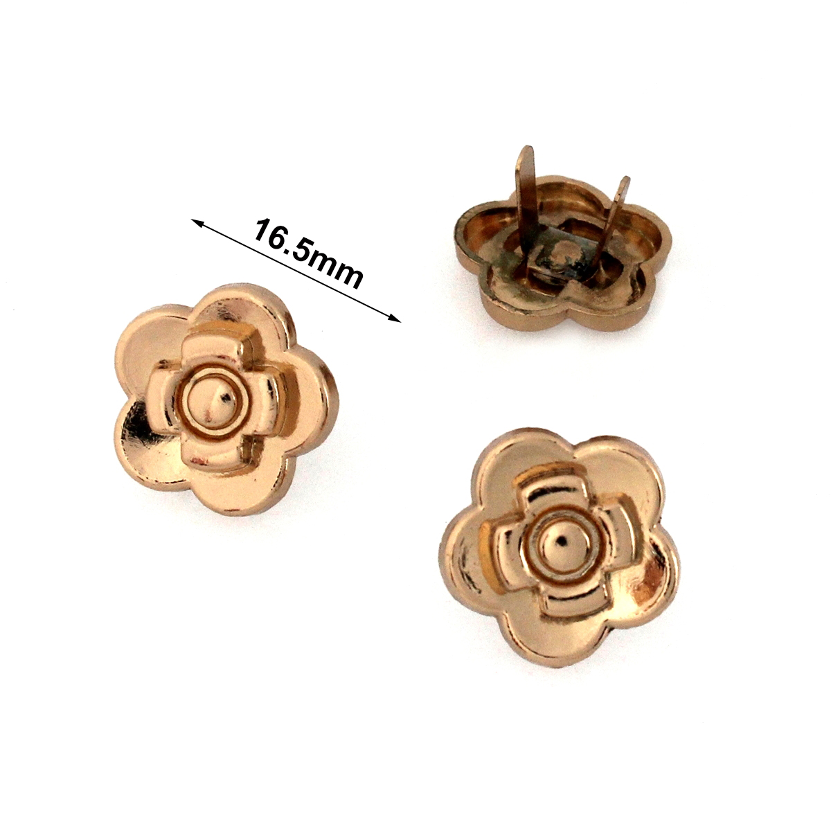 2pcs Metal Rose Flower Shape B - огляд і ціна Embellishment Crafts