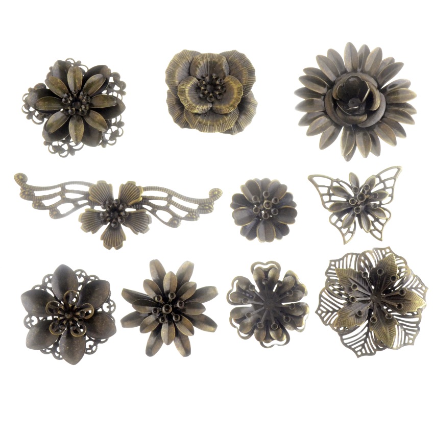 2Pcs Antique Bronze Filigree F - огляд і ціна Embellishment Crafts