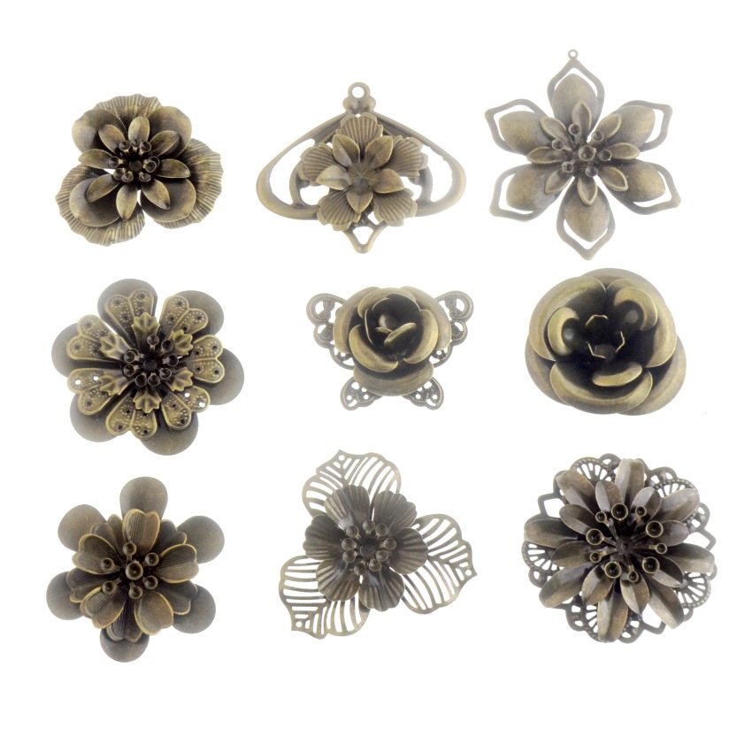 2Pcs Antique Bronze Filigree F - огляд і ціна Embellishment Crafts