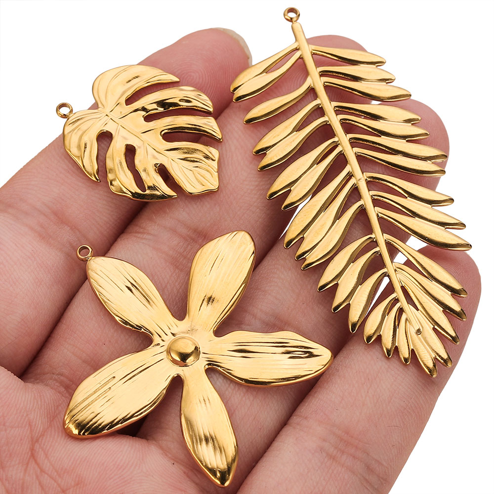 5PCS Stainless Steel Large Lea - огляд і ціна Embellishment Crafts