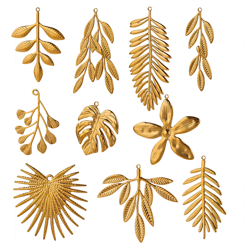 5PCS Stainless Steel Large Lea - огляд і ціна Embellishment Crafts