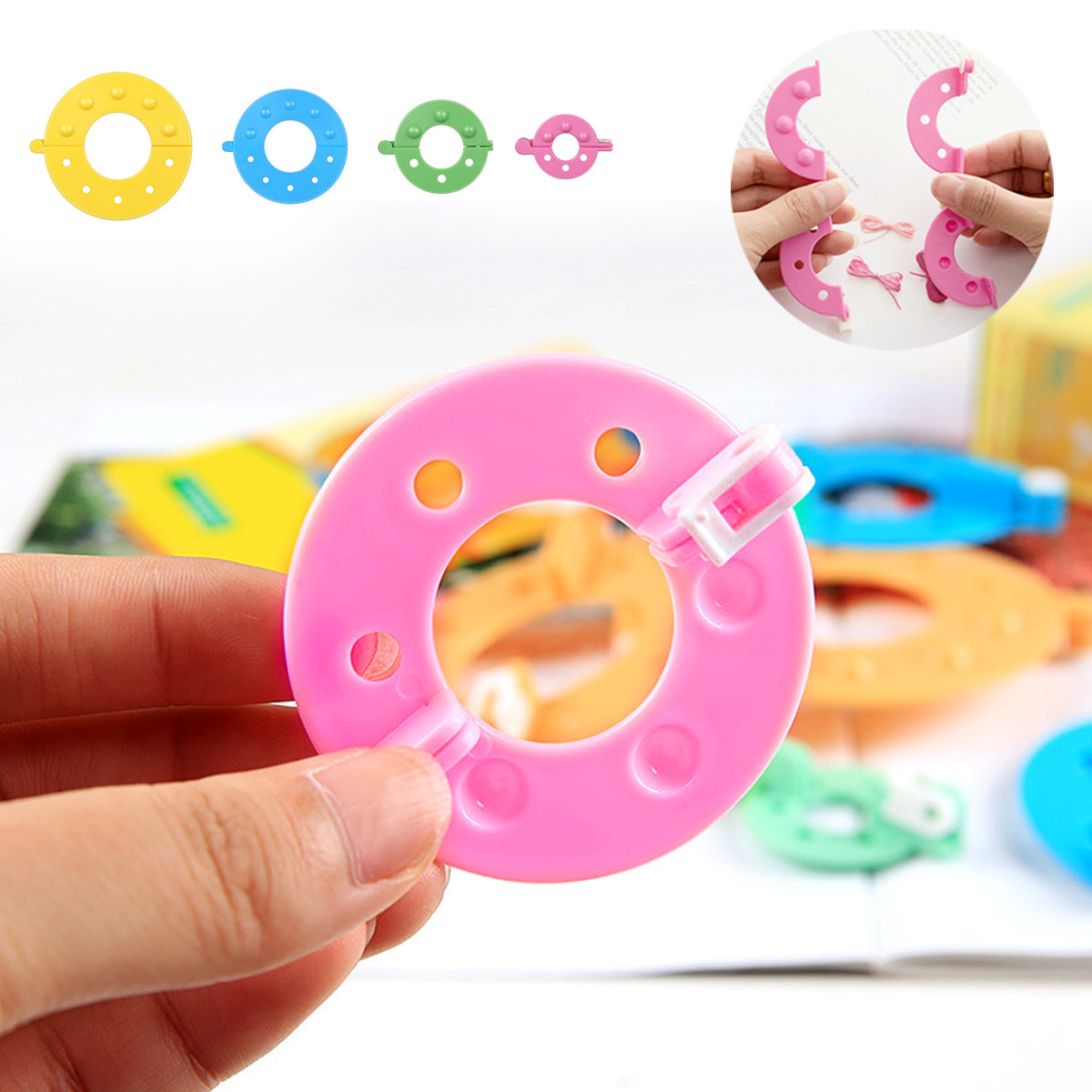 8Pcs Fluff Ball Maker 4 Sizes  - огляд і ціна Pom Pom Maker Tool